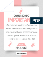 Post para Instagram Comunicado Importante Simples