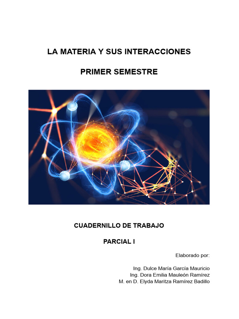 Cuadernillo de Trabajo La Materia y Sus Interacciones (1) | PDF ...
