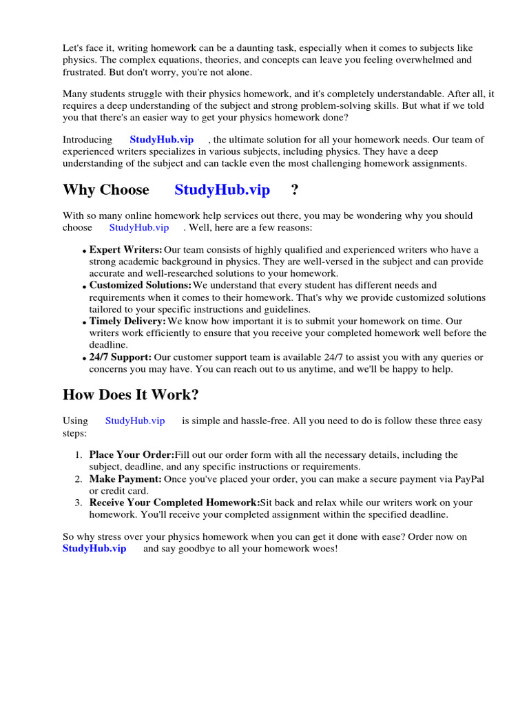 Physics homework 123 pdf physics homework