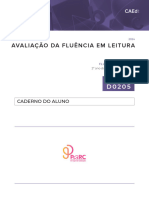 Avaliação Da Fluência em Leitura: Caderno Do Aluno