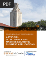 UT Austin Texas PGP AIML Brochure