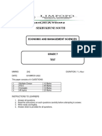 Grade 07 Ems Controlled Test Term One 2022