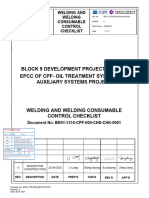 BK91-1310-CPF-000-CNS-CHK-0001 - 0 - Welding and Welding Consumable Control Checklist-C1