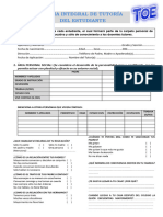 FICHA INTEGRAL DE TUTORÍA DEL ESTUDIANTE