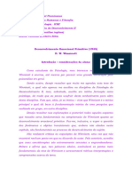 4 - Resenha Winnicott - Desenvolvimento Emocional Primitivo