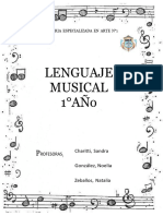 Cuadernillo Lenguaje Musical 1°año 2024