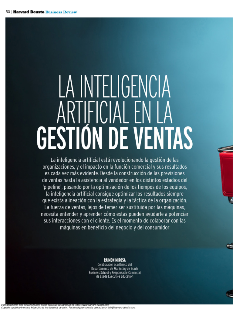 IA en la Optimización de Ventas | PDF | Inteligencia artificial ...