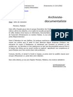 Archiviste Documentaliste