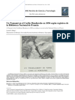 Un Tsunami en el Caribe Hondureño en 1856 según registros de la Biblioteca Nacional de Francia