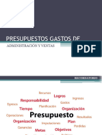 Presupuestos Gastos de Administracion y Ventas