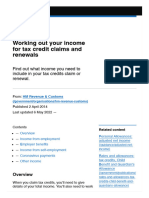 Working Out Your Income For Tax Credit Claims and Renewals - GOV - UK