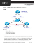 CCNPv6 ROUTE Lab4-3 Administrative Distance Student