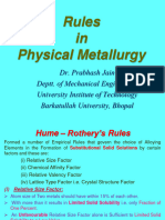 Rules in Metallurgy