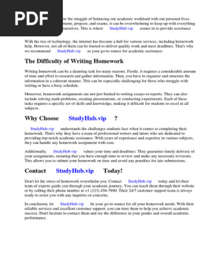 Homework Market Phone Number