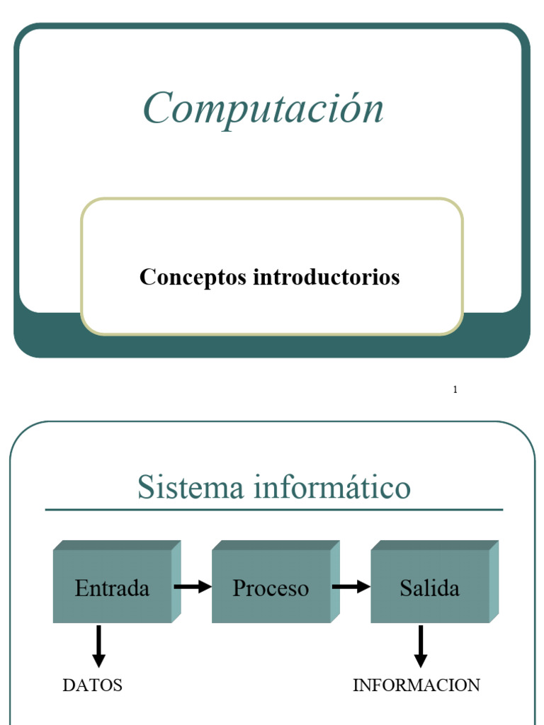 Introducción a la Computación y Software | PDF | Hardware de la ...