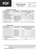 YLP Series Pulsed Fiber Laser Specs | PDF | Laser | Optical Fiber