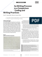 Debugging The Writing Process - Lessons From A Comparison of Students' Coding and Writing Practices