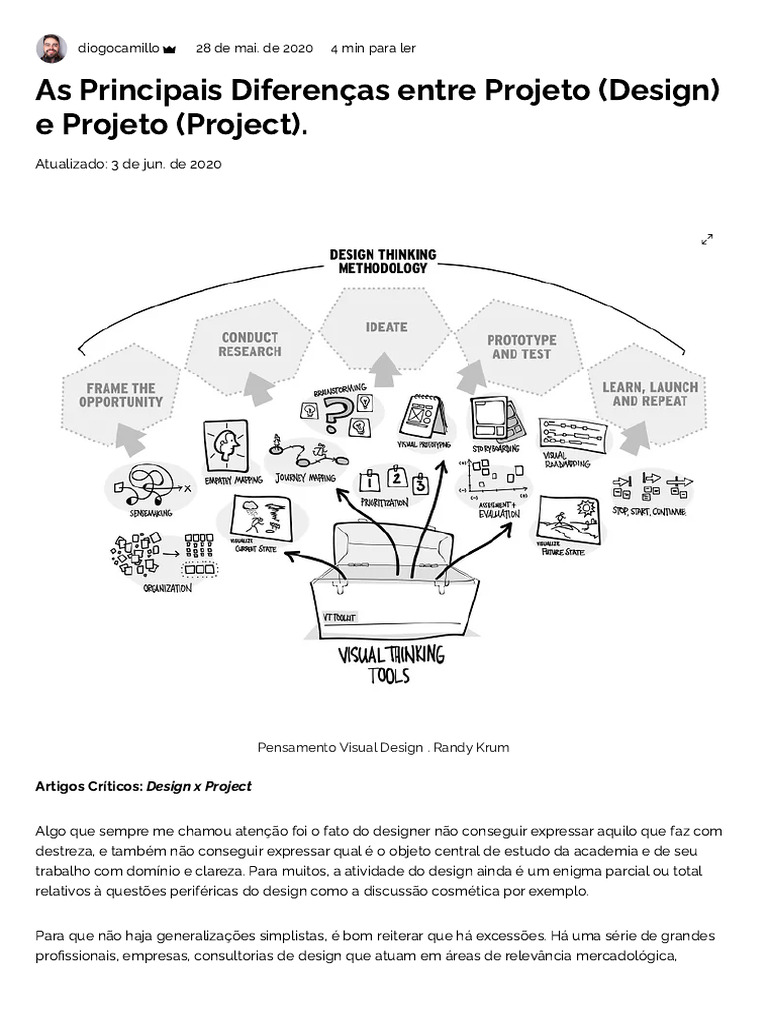 Diferenças entre Design e Project | PDF | Esboço | Inovação