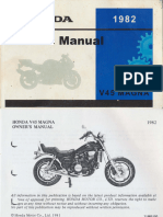 Honda VF 750 C Magna - Owners Manual - 1982 - #3121