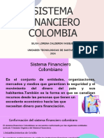 Sistema Financiero Colombiano Definición Es el conjunto de entidades, organizaciones, mercados y medios que garantizan la seguridad y el movimiento del dinero del país y sus habitantes.También es 