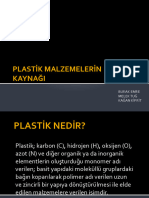 Plastik Malzeme Sunumu