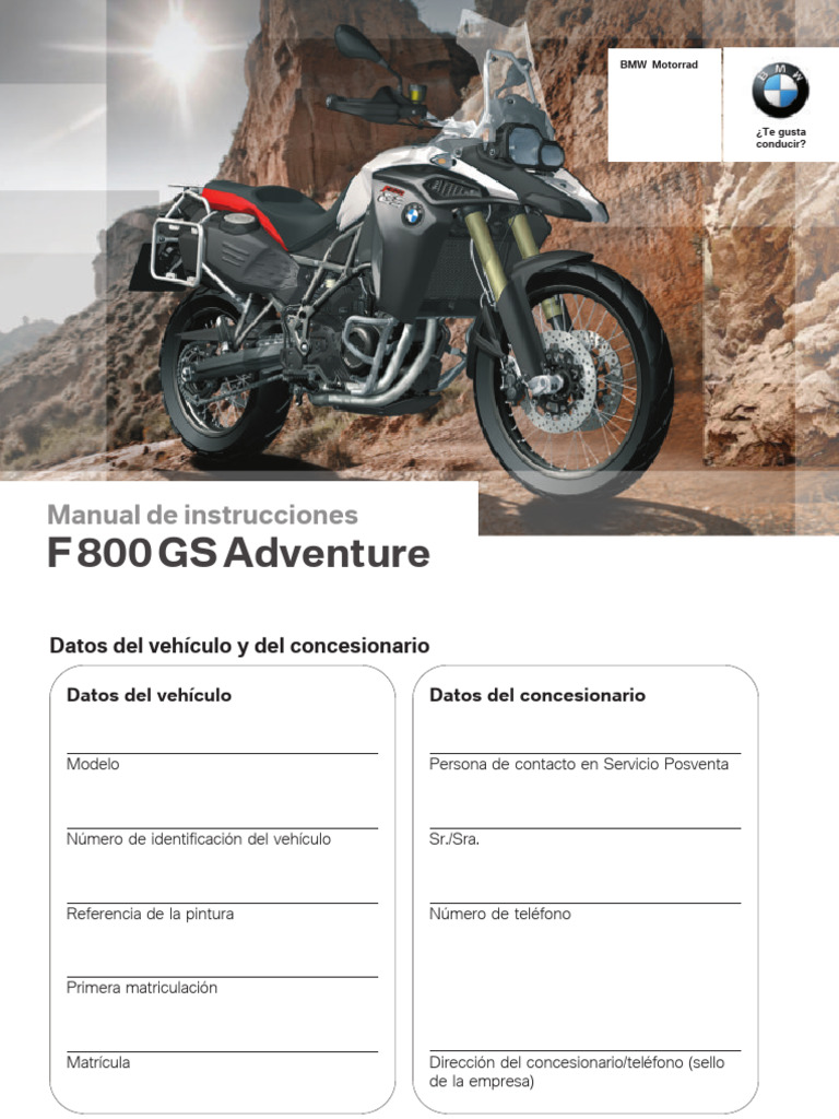 2009 BMW F800GS WORKSHOP MANUAL PDF visual data 5