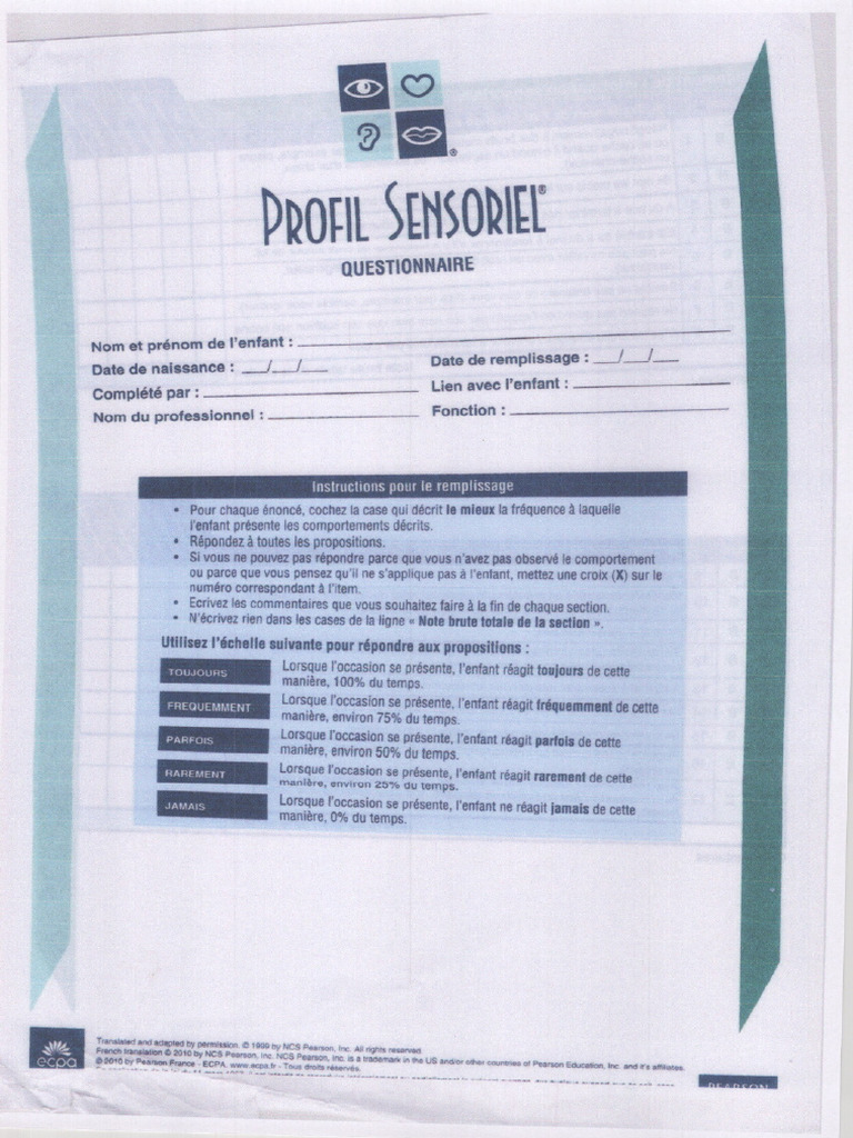 PROFILSENSORIEL | PDF