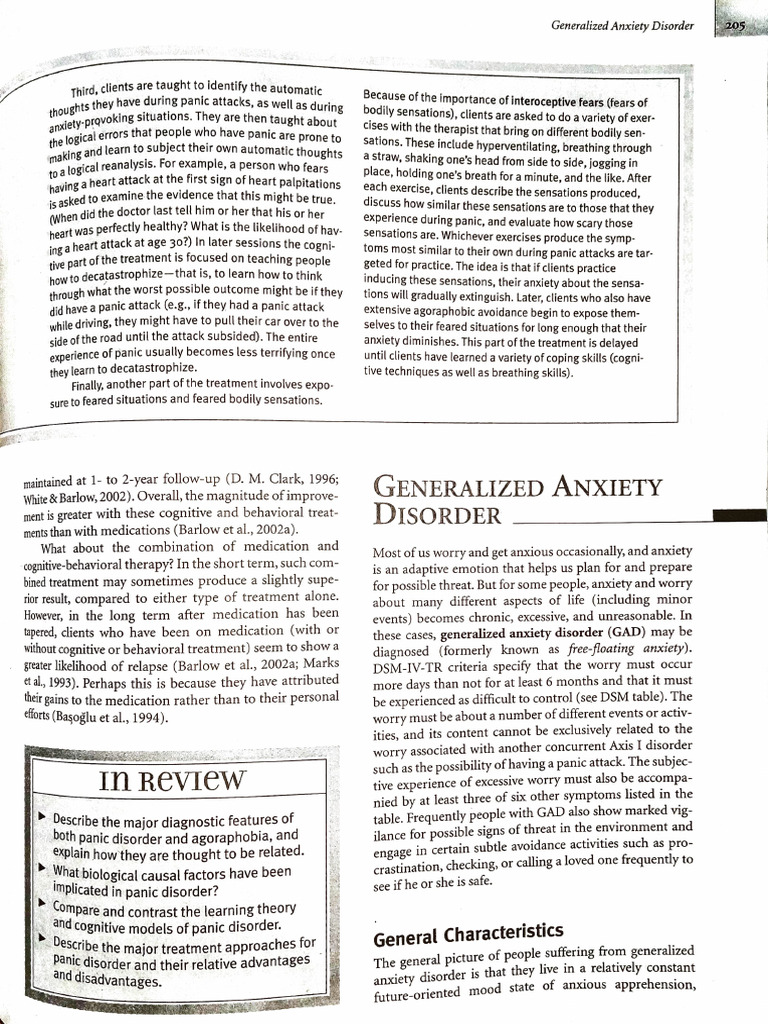 General Anxiety Disorder and OCD | PDF