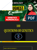 100 QUESTIONS OF GENETICS 2024 by Garima Mam