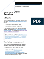 Print The New State Pension - Eligibility - GOV - UK