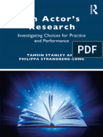 Tamsin Stanley, Philippa Strandberg-Long - An Actor's Research - Investigating Choices For Practice and Performance (2022, Routledge)
