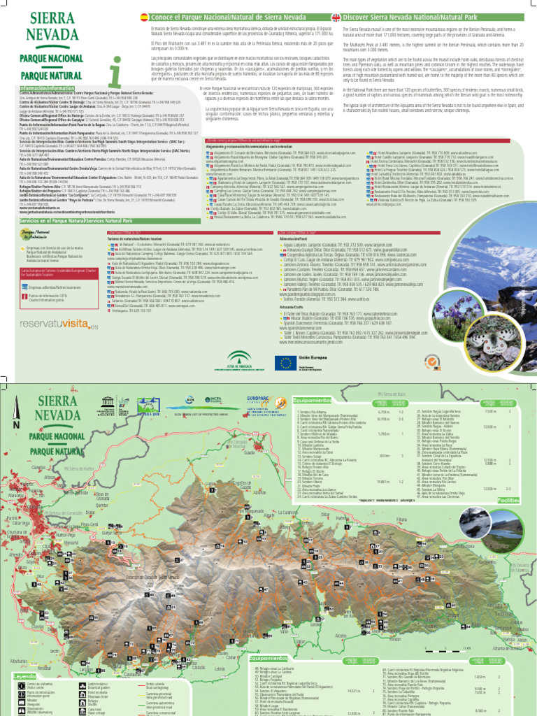 Mapa del Parque Nacional-Natural de Sierra Nevada | PDF | Ciencias de