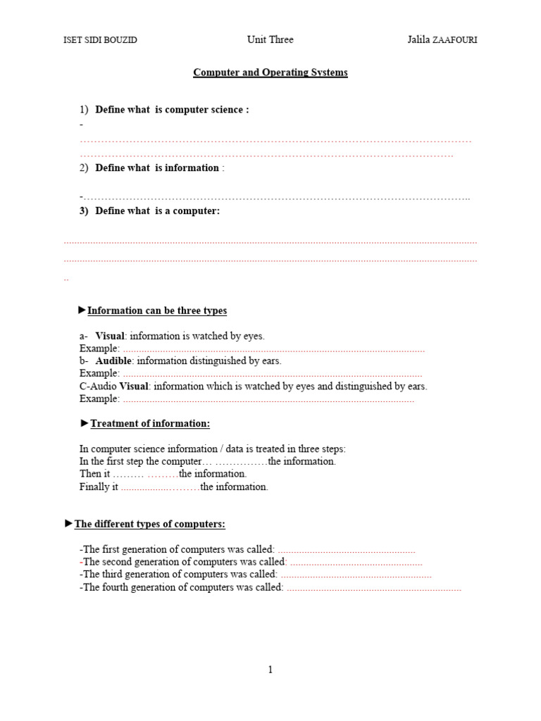 Unit Two Compt ND Operating Systems | PDF | Computer Hardware ...
