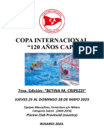 INVITACION  COPA INTERNACIONAL BETINA M. CRIPEZZI 2023