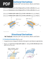 Lesson 05 - Directional Derivatives