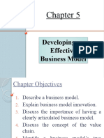 Chapter 5 (Developing Effective Business Model)