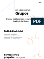Grupos, Instituciones y Comunidades Ana Maria Del Cueto