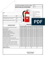 Formato Inspección Extintores