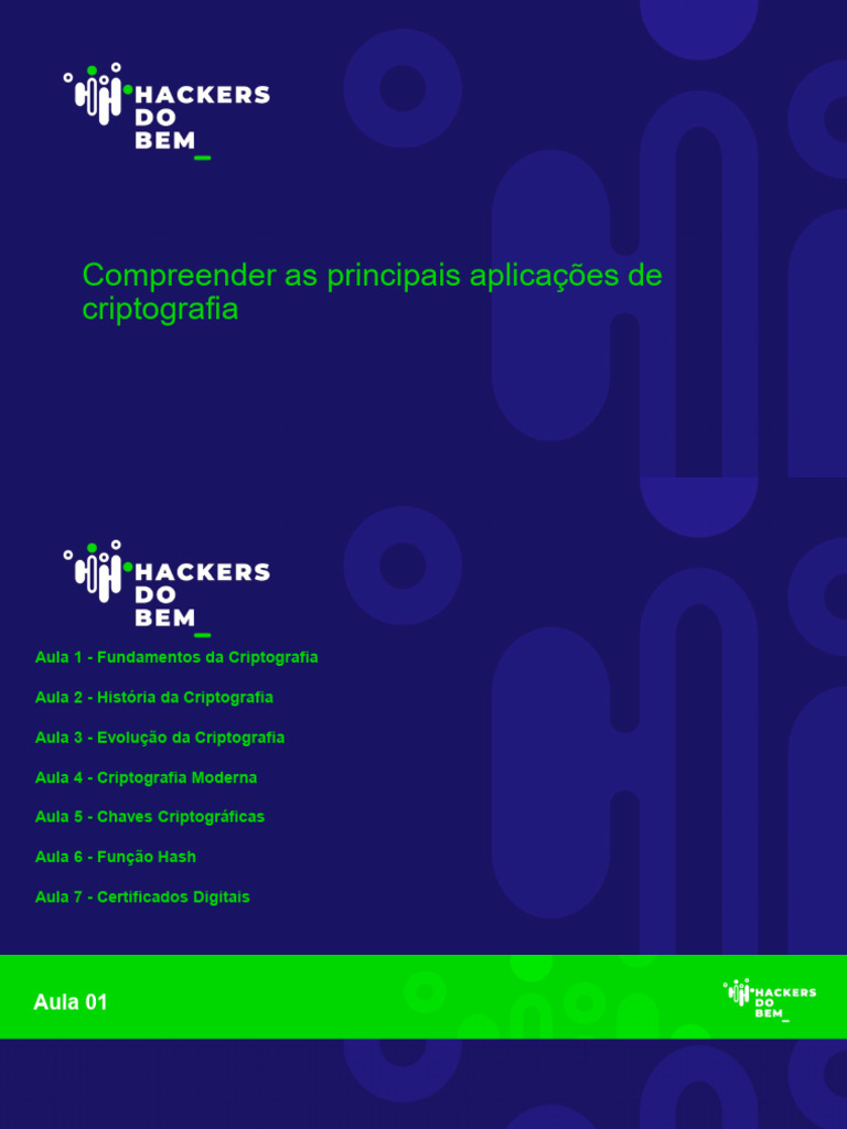 Compreender As Principais Aplicações De Criptografia 1 E 2 Pdf