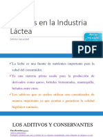 Aditivos en La Industria Láctea