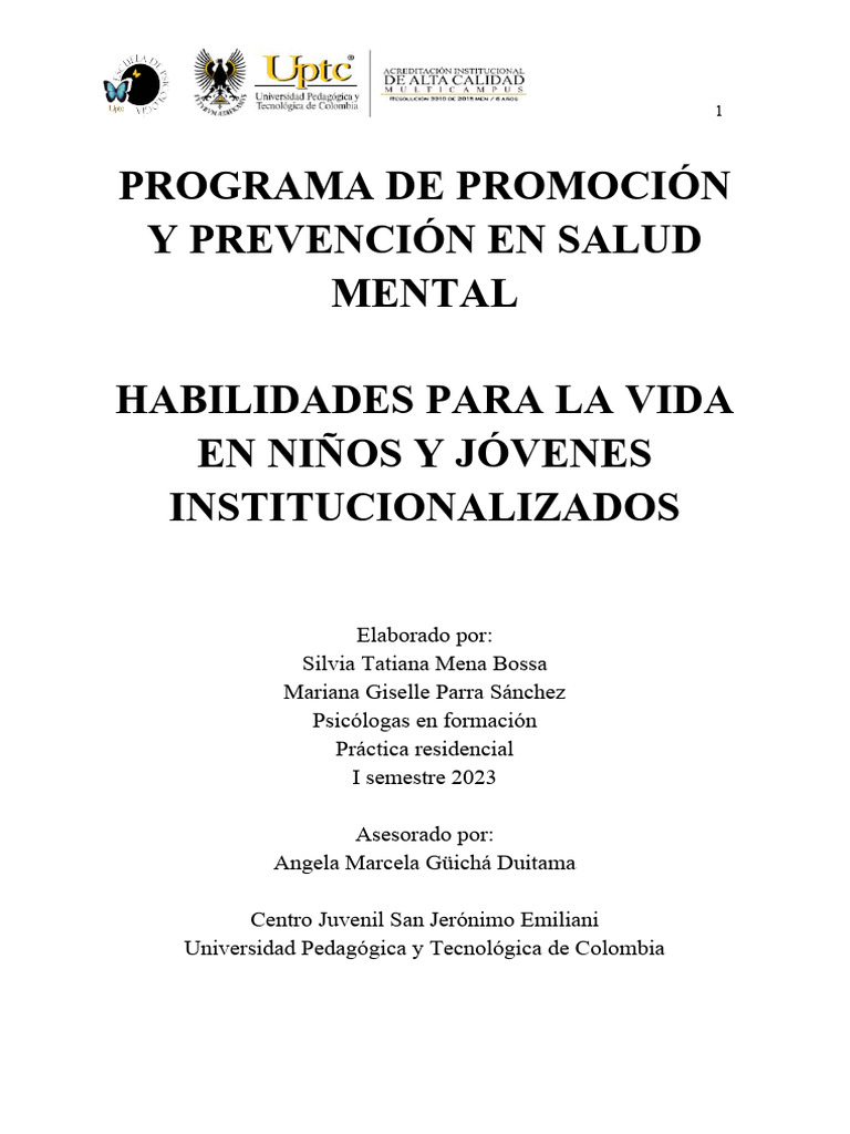 Programa de Habilidades para la Vida | PDF | Las emociones | Empatía