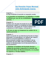 Pensión Vejez Normal y Pensión Anticipada PRUEBA