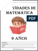 9 AÑOS - Matemáticas