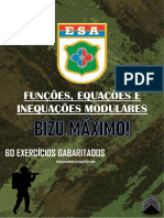 Função - Equações e Inequações Modulares - 60 Exercícios Gabaritados