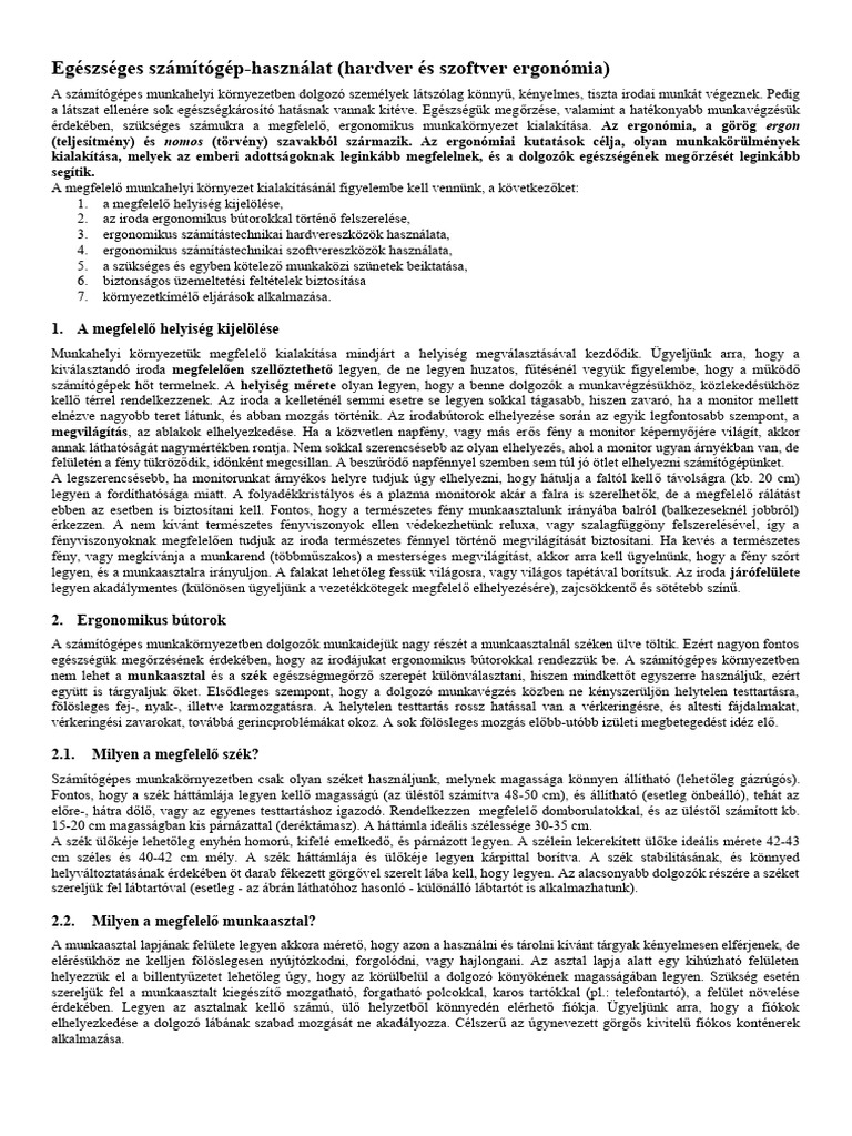 Hardver s Szoftver Ergon mia PDF