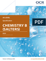 171754 Specification Accredited as Level Gce Chemistry b Salters h033
