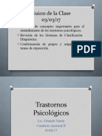 Caracteristicas de Los Trastornos Psicológicos