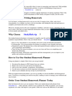 Student Homework Planner PDF