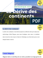 Cours 1 La Dérive des Continents