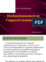 Dysfonctionnement de l’Appareil Manducateur Opt